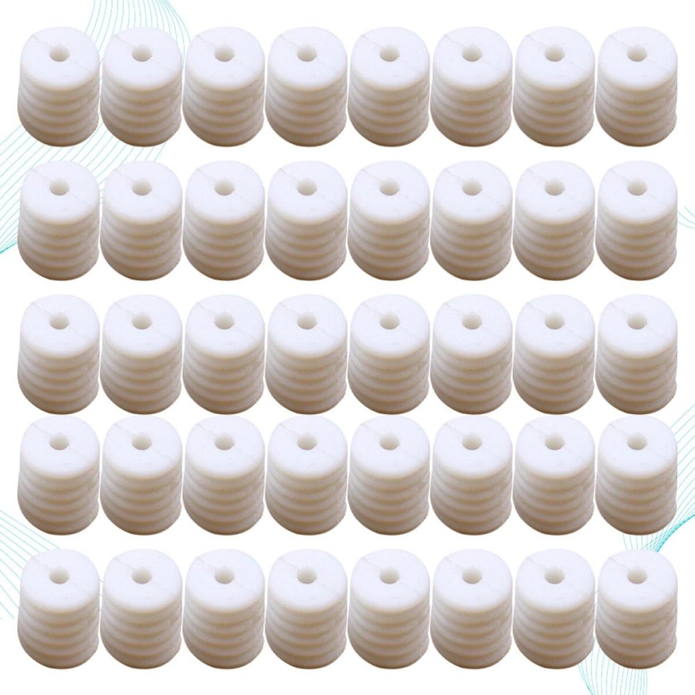 SILENRADAWN 200-Piece Silicone Adjustable Mask Buckles, Non-Slip Ear Loop Adjusters, White