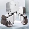 4-Piece Heavy-Duty Furniture Caster Wheels, 1.25-Inch Swivel Casters view 2