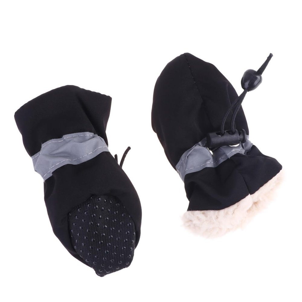 Abaodam 4-Pack Dog Shoes with Anti-Slip Soles
