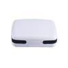 Hard-Shell Hearing Aid Case, White Plastic Storage Box view 1