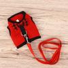 ibasenice Lightweight and Comfortable Pet Harness with Leash in Red for Small Animals view 4
