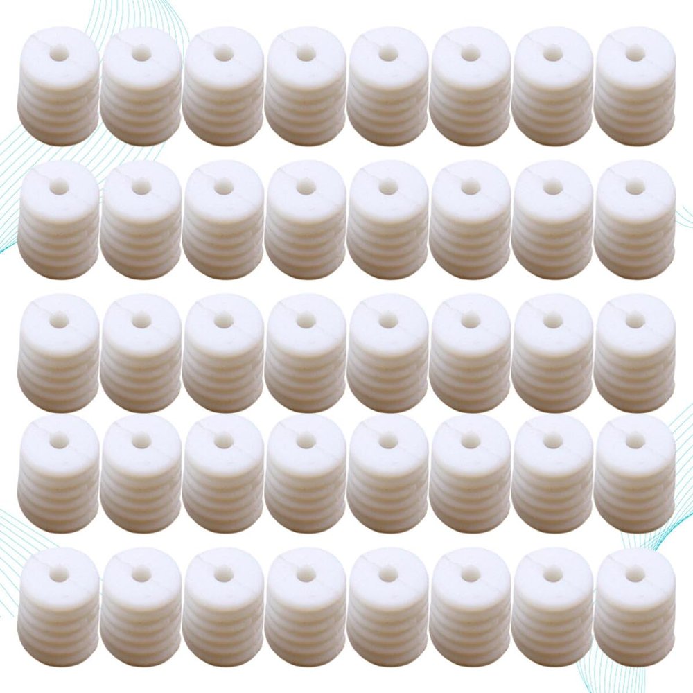 IMUSINICE Adjustable Mask Buckles, White Silicone Ear Protector Hooks, 200 Count