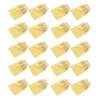 20-Piece One-Sided Exfoliating Bath Cloths, Coarse Yellow Polyester view 1