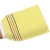 20-Piece One-Sided Exfoliating Bath Cloths, Coarse Yellow Polyester view 3