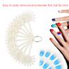 Rosvola 120-Piece White Nail Tip Display Palette view 3