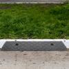 COOPHYA 2-Piece PE Threshold Ramps with Soft Surface, Portable Ramps for Wheelchairs and Bicycles, Black view 4