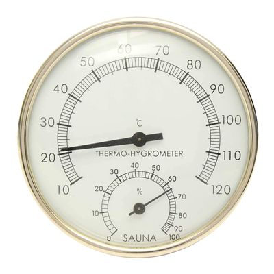 Metal Sauna Thermometer and Hygrometer