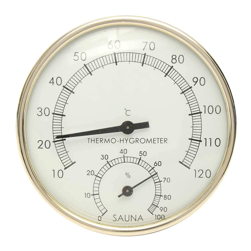 Metal Sauna Thermometer and Hygrometer