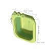 HOODANCOS Foldable Baby Wash Basin, Compact and Lightweight, Easy to Clean, PP, Cartoon Design view 2