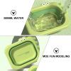 HOODANCOS Foldable Baby Wash Basin, Compact and Lightweight, Easy to Clean, PP, Cartoon Design view 3