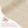 YoungSee Tape-In Human Hair Extensions, Platinum Blonde, 55 cm, 50 g, 60A view 4