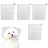 Huvqianu Mesh Dog Hood - Breathable, Anti-Dirt, Adjustable 4-Piece - Outdoor Face Protector for Dogs | for Small and Medium Breeds, Daily Walks, Park Visits view 1