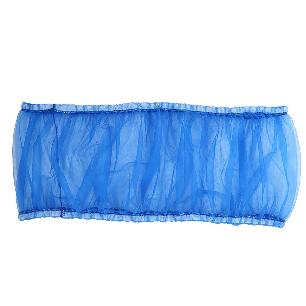MechKit Soft Nylon Mesh Bird Cage Cover and Seed Catcher, Breathable Elastic Design, Blue, 29.4 cm High