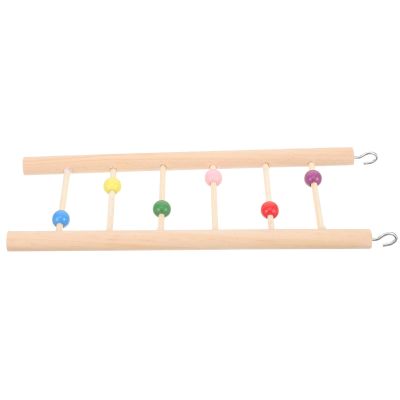 Hanging Ladder for Budgies and Parrots Made of Natural Wood