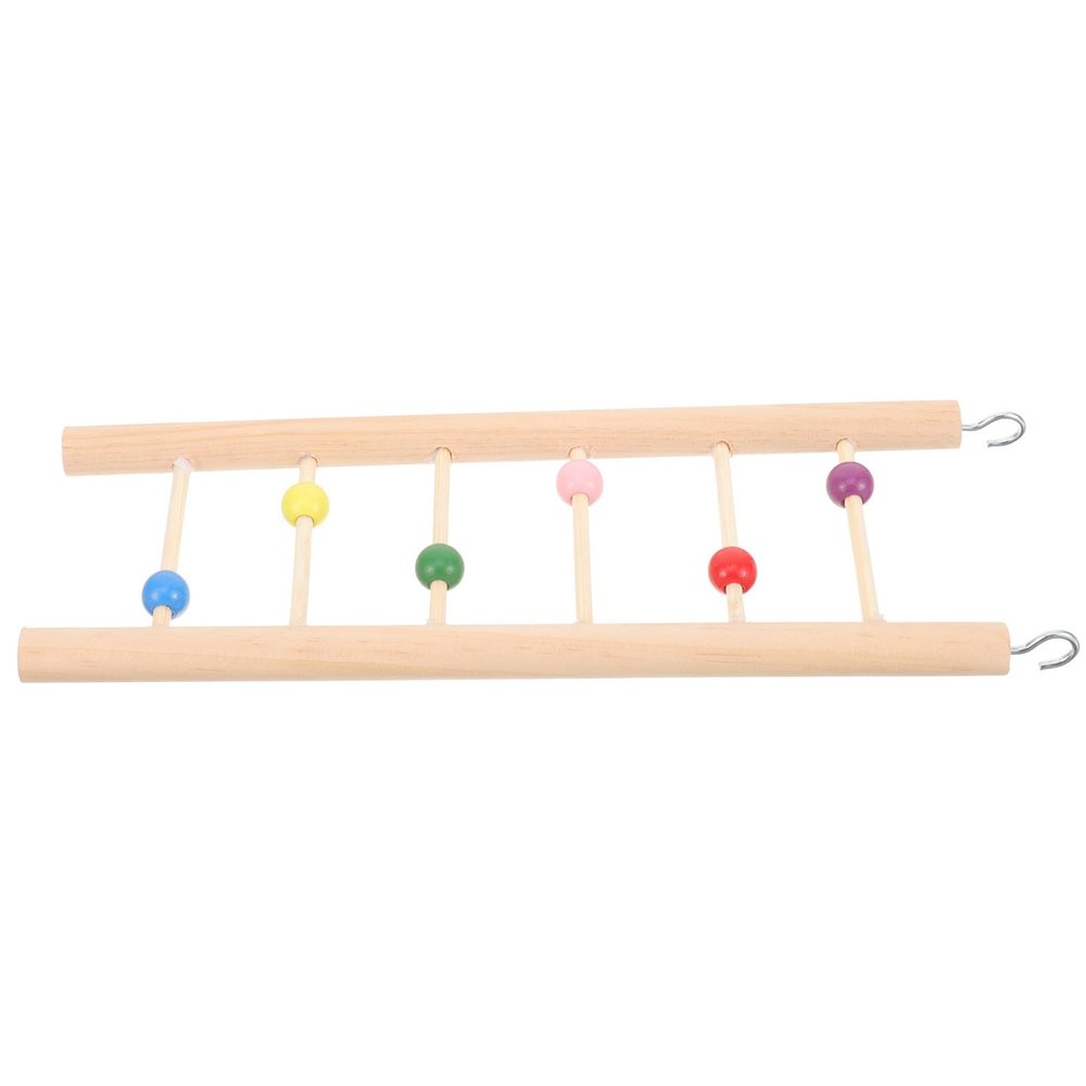Hanging Ladder for Budgies and Parrots Made of Natural Wood