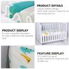 JUMPLAWN 100% Cotton Dinosaur Fitted Crib Sheet, 70 x 130 cm view 3