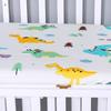 JUMPLAWN 100% Cotton Dinosaur Fitted Crib Sheet, 70 x 130 cm view 4