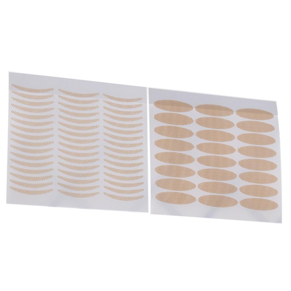 Invisible Fabric Double Eyelid Stickers, 48 Pairs, Khaki