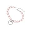 DIYEAH Adjustable Pet Collar with Beads and Heart for Cats and Dogs view 1