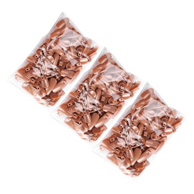 Alipis 300-Piece Plastic Practice Nail Tips for Salons, Artists and Students, White False Nails for Manicure Practice