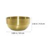 Hemobllo Stainless Steel Shaving Bowl with Stable Base, 304 Stainless Steel, Round Design view 2