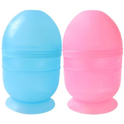 GANAZONO Reusable Hair Dye Mixing Cups with Measuring Scale, 2-Pack, Blue and Pink
