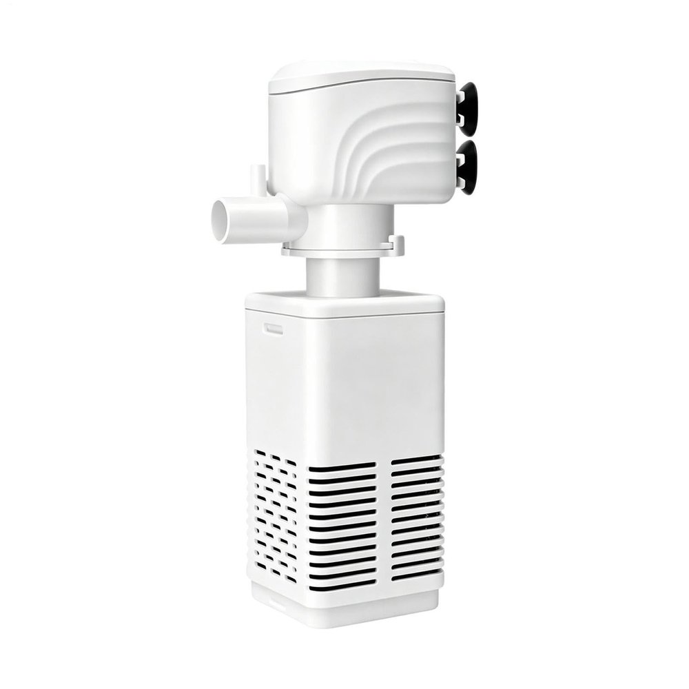 Aquarium Power Filter with Quiet Operation and Integrated Oxygen Pump