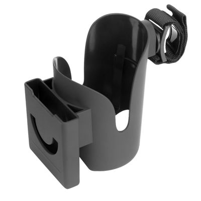 Balacoo 2-in-1 Stroller Cup and Phone Holder, Black