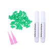NESTINGHO 40 Cat Nail Caps in Green Silicone view 1