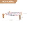 Beavorty Elevated Canvas Cat Hammock Bed, Breathable and Space-Saving view 2