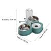 HOOWIFFY Automatic Water Dispenser, Bite-Resistant PP, 500 ml, Green, for Dogs and Rabbits view 2