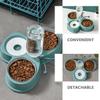 HOOWIFFY Automatic Water Dispenser, Bite-Resistant PP, 500 ml, Green, for Dogs and Rabbits view 3
