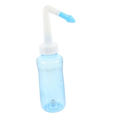 BAZEITFLOW 300 ml Plastic Nasal Rinse Bottle with Nasal Rinse Cleaner for Adults and Children, Practical Nasal Irrigator for Daily Nasal Cavity Cleaning, Random Color