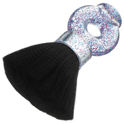 CLISPEED Pink Barber Brush, Fiber and Plastic, for Removing Hair Residue and Dust