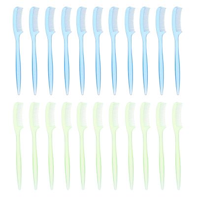 Single-Sided Eyelash and Eyebrow Comb, 100 Pieces, Plastic