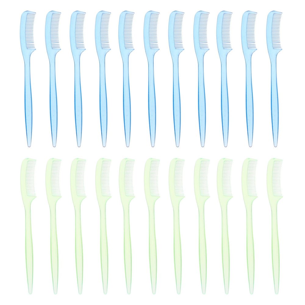 Single-Sided Eyelash and Eyebrow Comb, 100 Pieces, Plastic