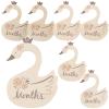Swan-Shaped Wooden Closet Dividers for Baby Clothes view 1
