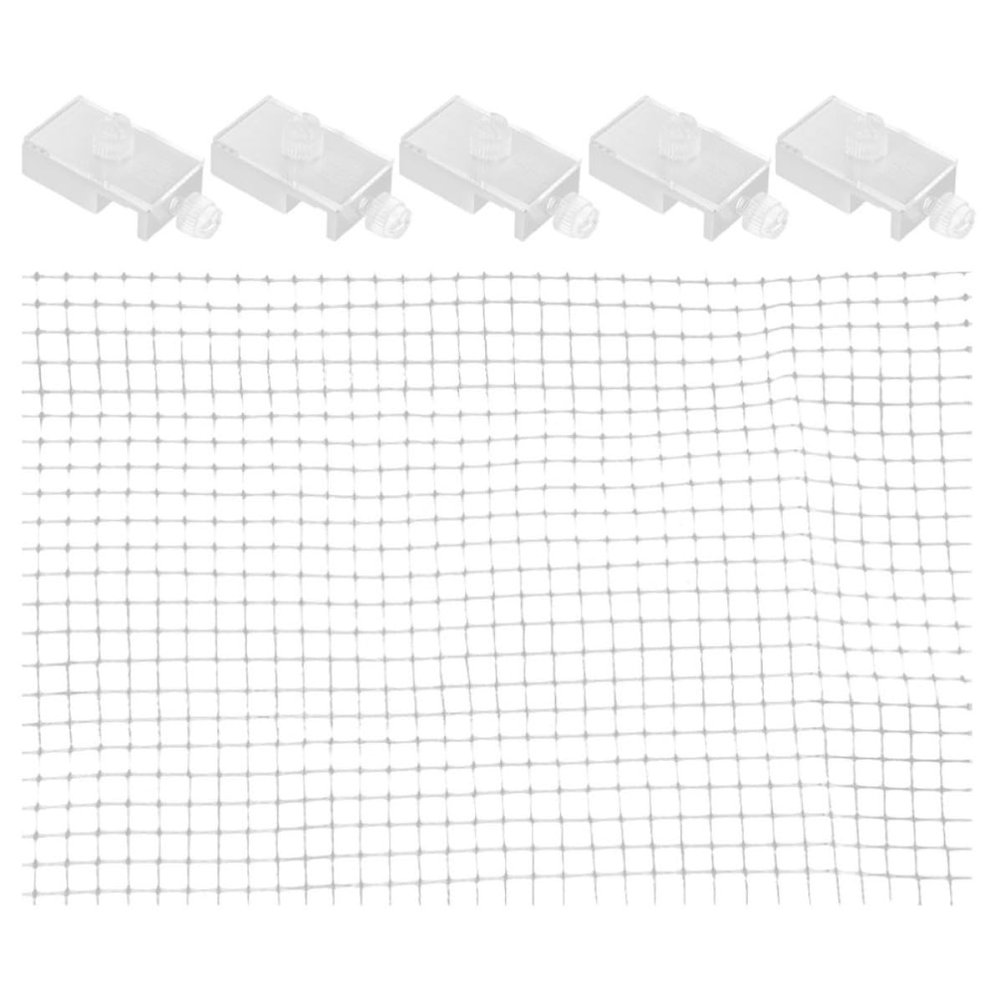 BRIGHTFUFU Aquarium Protective Net, Easy-Install Adjustable Mesh Cover with Acrylic and Aluminum Alloy Frame