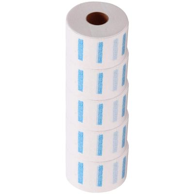 Disposable White Paper Neck Strips for Hairdressers, 5 Rolls