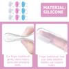 NUSITOU Silicone Finger Toothbrushes for Babies, 9-Pack with Storage Boxes view 3