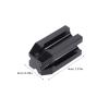 Abaodam Eyebrow Pencil Sharpeners, Black, 3-Piece Plastic Set with Four-Sided Tip view 2