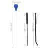 ABOOFAN Aquarium Accessory Set with Stainless Steel Tweezers and Acrylic Cleaning Clip view 2
