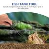 ABOOFAN Aquarium Accessory Set with Stainless Steel Tweezers and Acrylic Cleaning Clip view 3