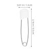 MERRYHAPY 30-Piece Baby Safety Pins, Zinc Alloy and Reusable PP, Portable Multifunctional Design view 2
