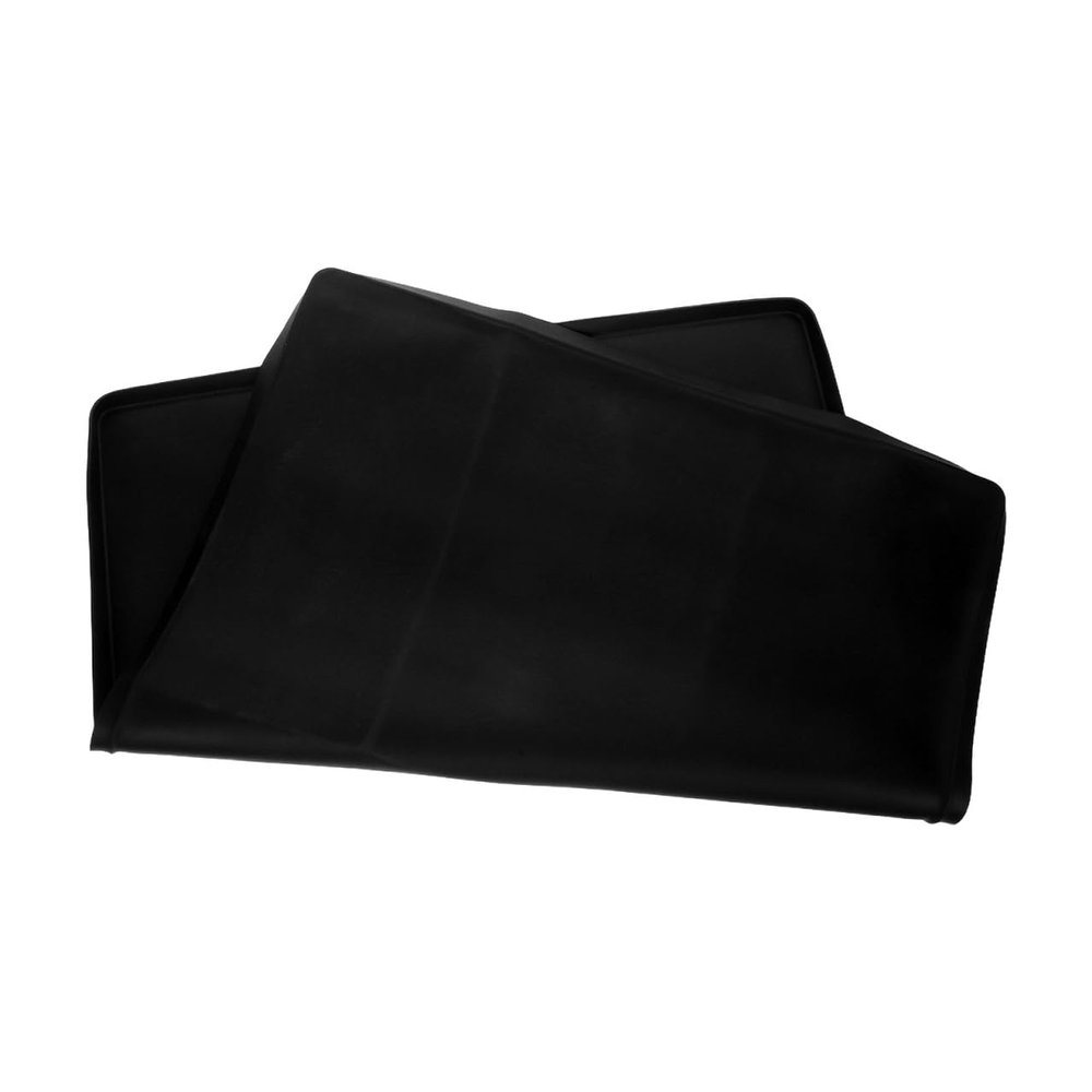 Luxshiny Black Silicone Dog Training Pad Holder with Raised Edge