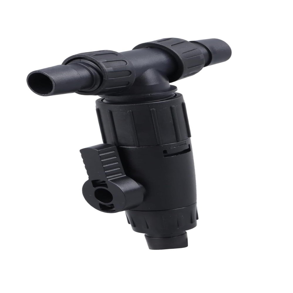Aquarium Water-Change Valve, 3-Way Control for 12–16 mm Hoses, Faucet Nozzle Connections