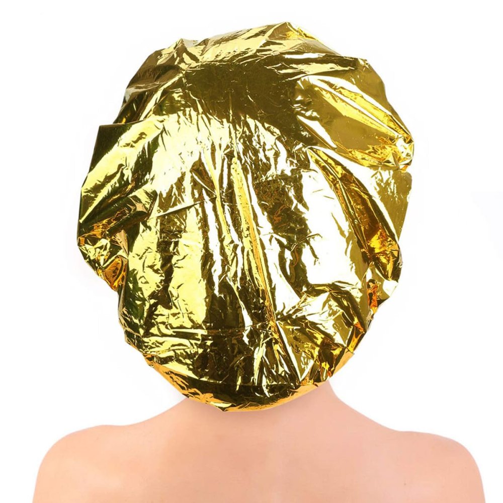 Gatuida 10-Pack Aluminum Foil Hair Caps with Heat Insulation and Elastic Design