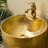 Luxury Ceramic Pedestal Sink with Faucet and Drain Set view 4