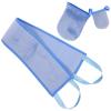 SEWACC Flocked Tanning Mitt with Back Lotion Applicator, Blue view 1