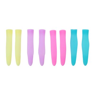 Healifty 4 Pairs Silicone Handle Covers for Cuticle Nippers, Random Color